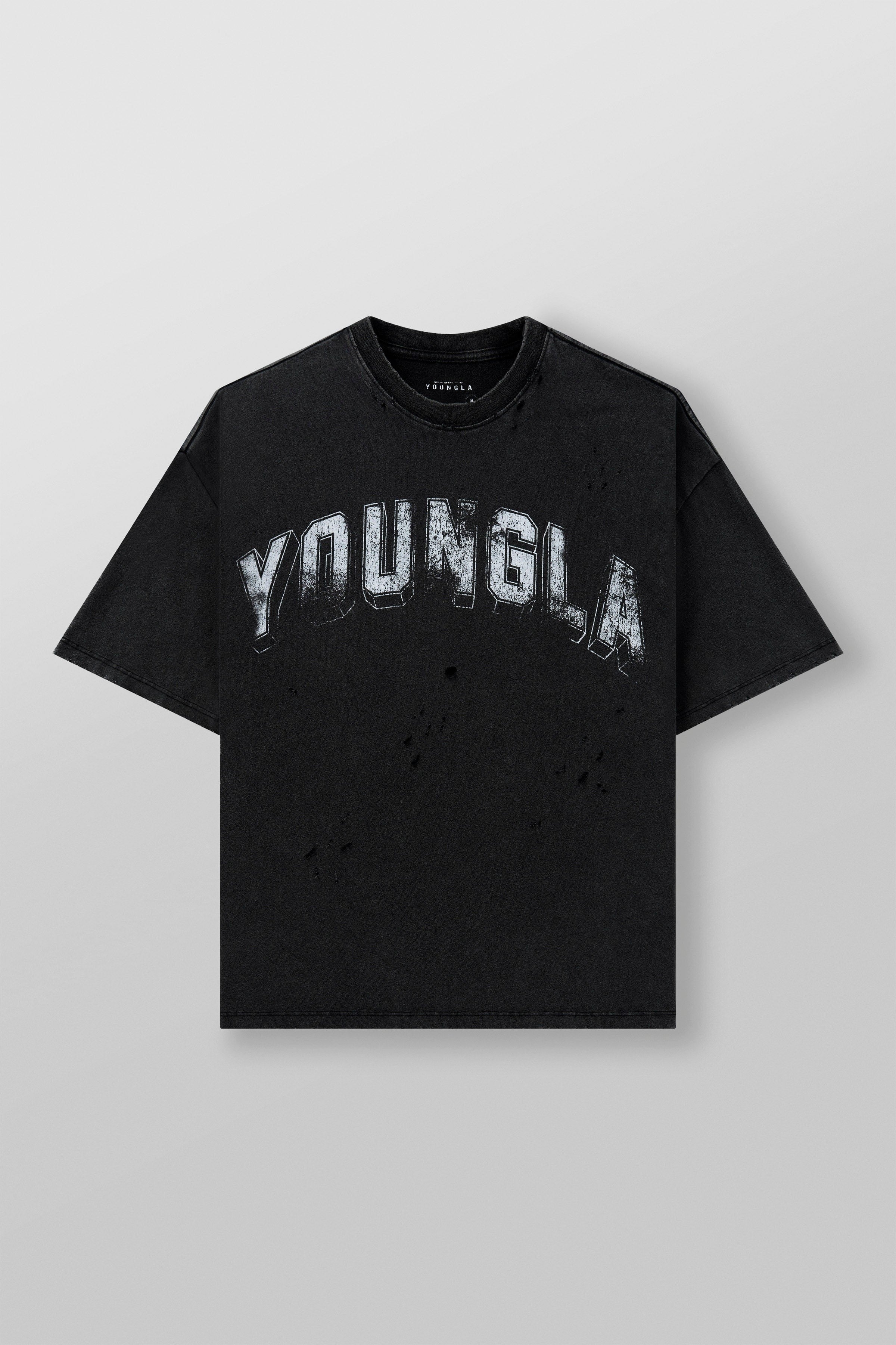 YoungLA Vintage Black Oversized T-Shirt