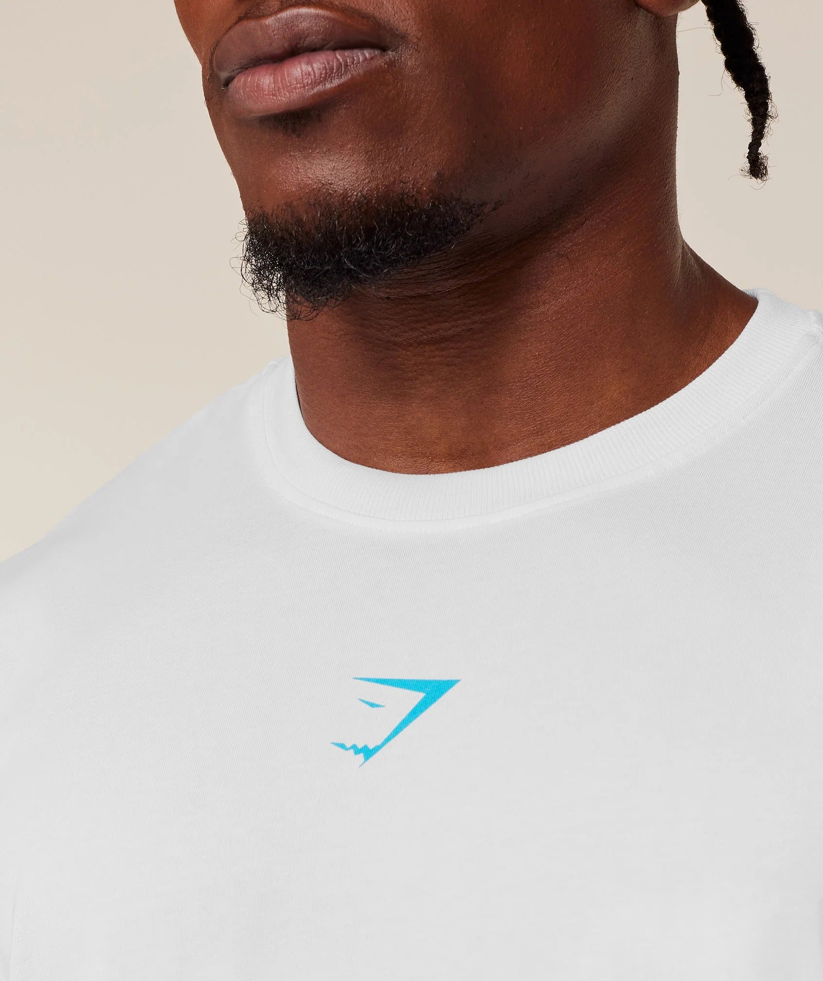 Gshark Power Oversized T-Shirt – White/Blue